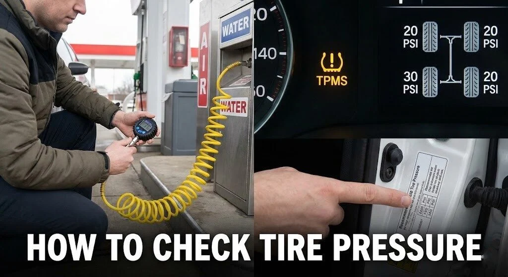 how to check tire pressure​