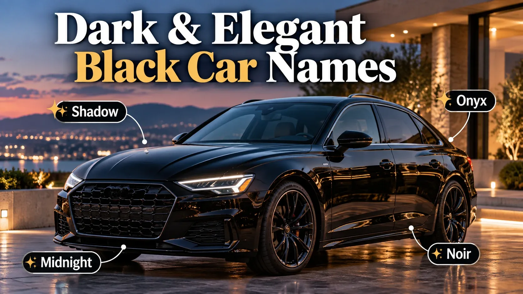 Dark and Elegant Black Car