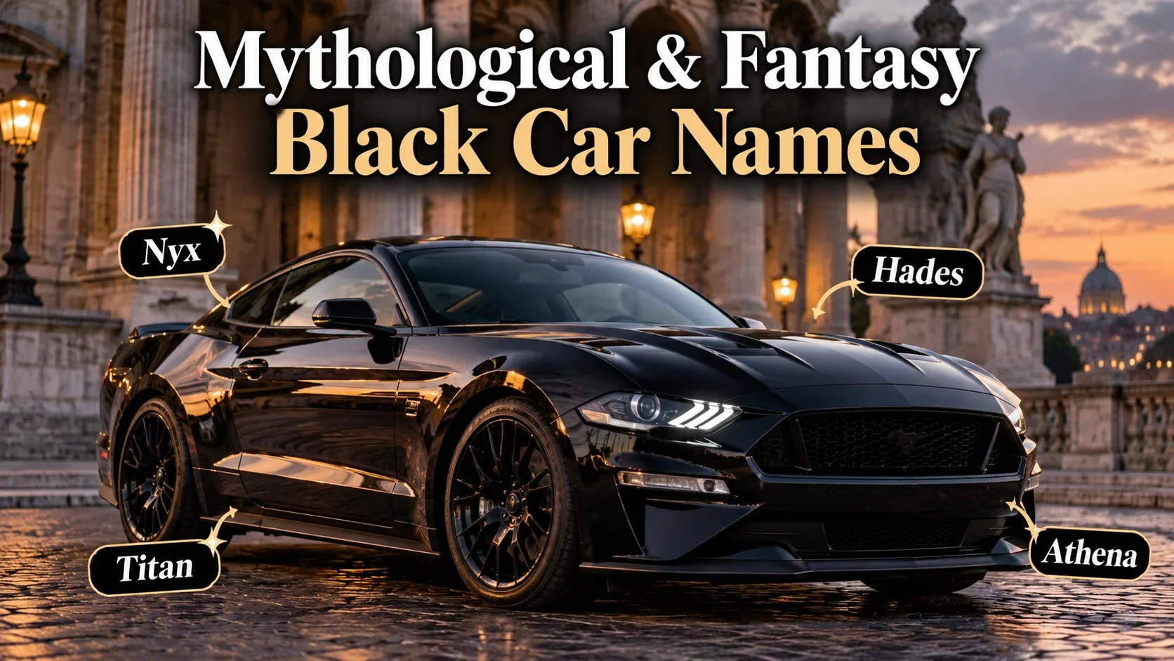 Mythological Fantasy Black Car