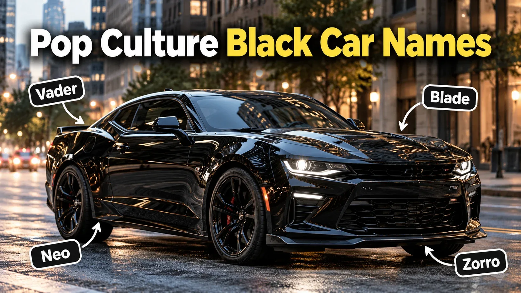 Pop Culture Black Car