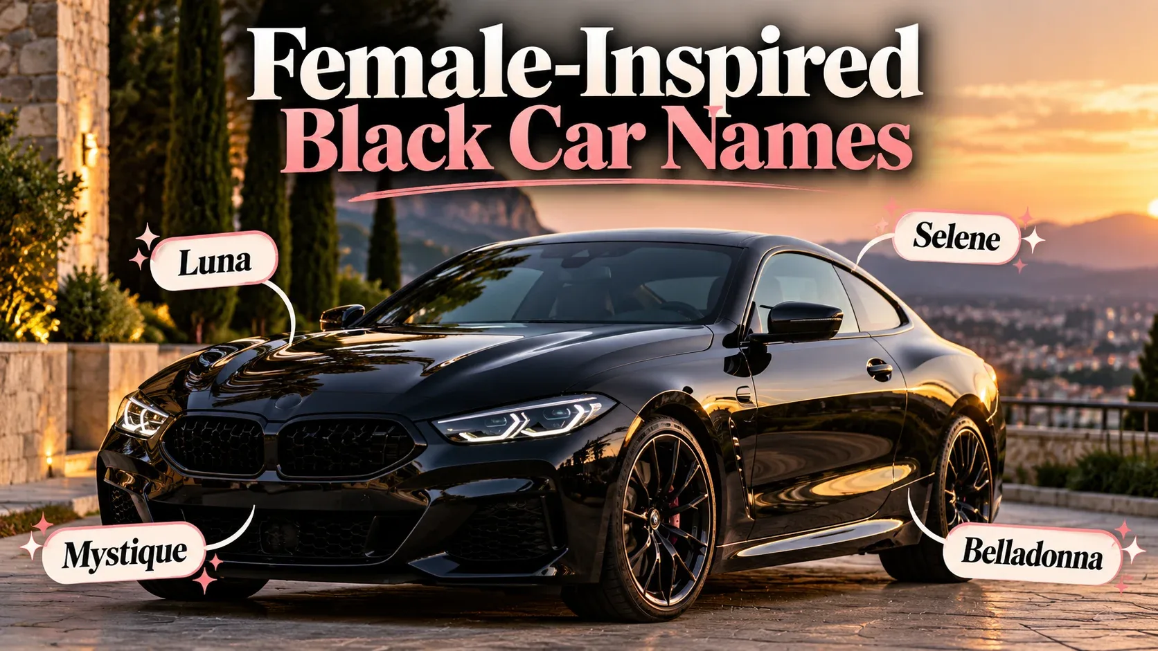 Female-Inspired Black Car