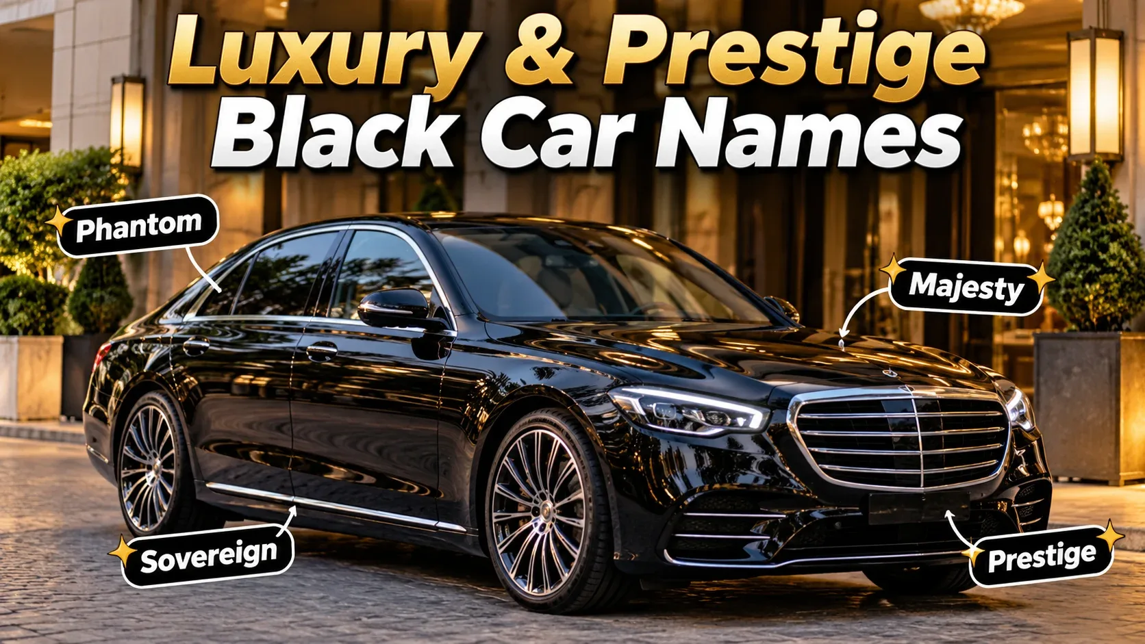 Luxury Prestige Black Car
