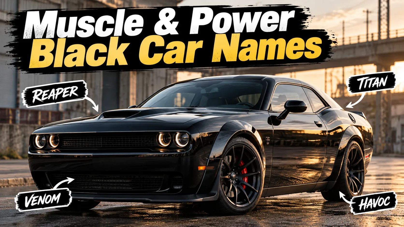 Muscle Power Black Car