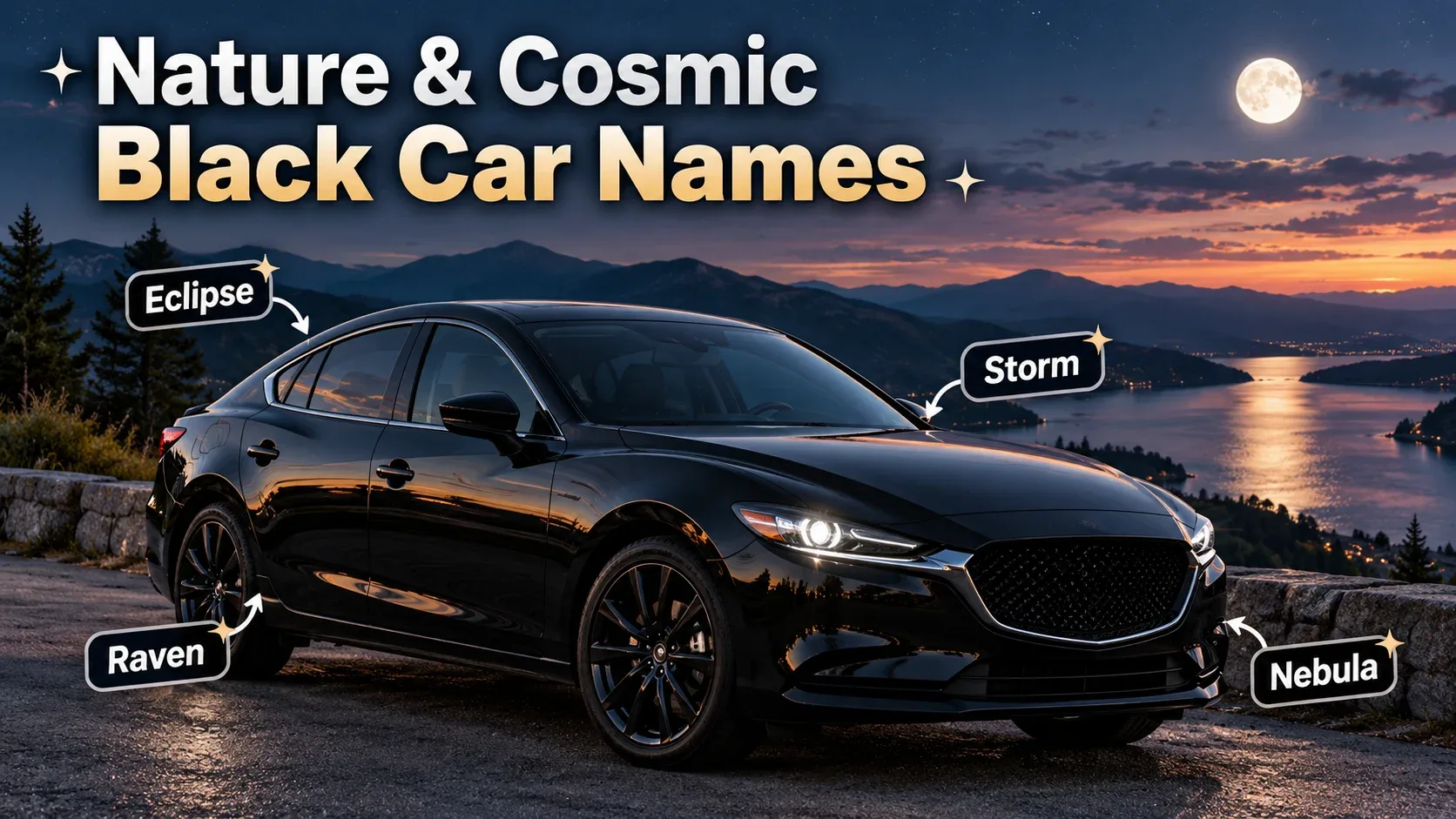 Nature Cosmic Black Car
