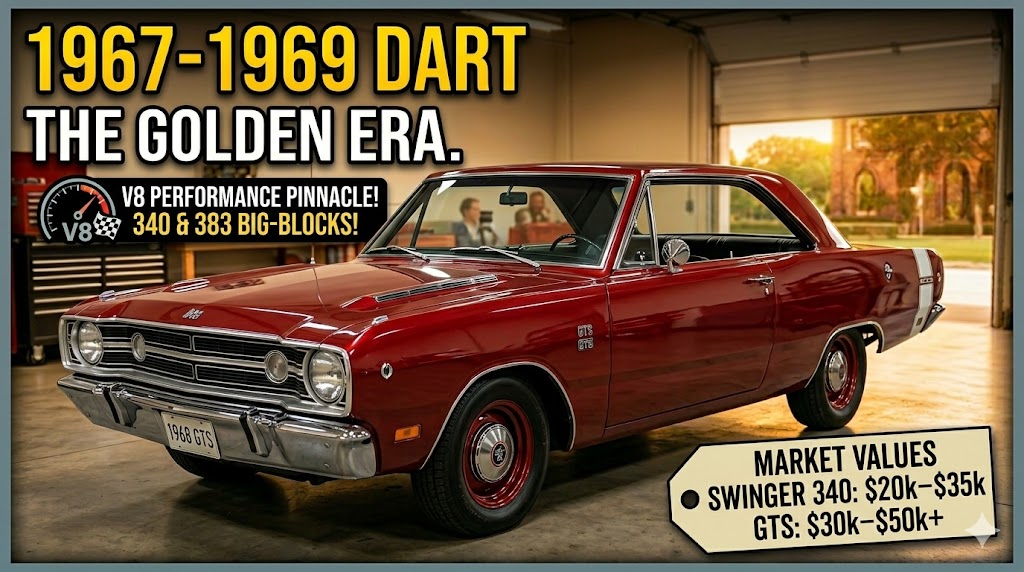 1967–1969 Dodge Dart GTS — the golden era of Dart muscle