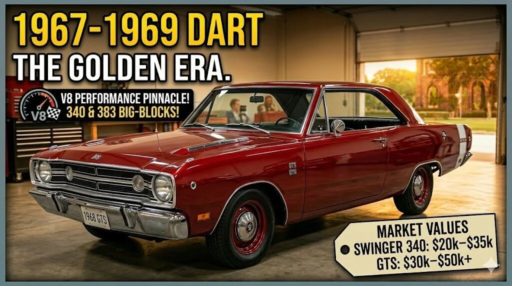 1967–1969 Dodge Dart GTS — the golden era of Dart muscle