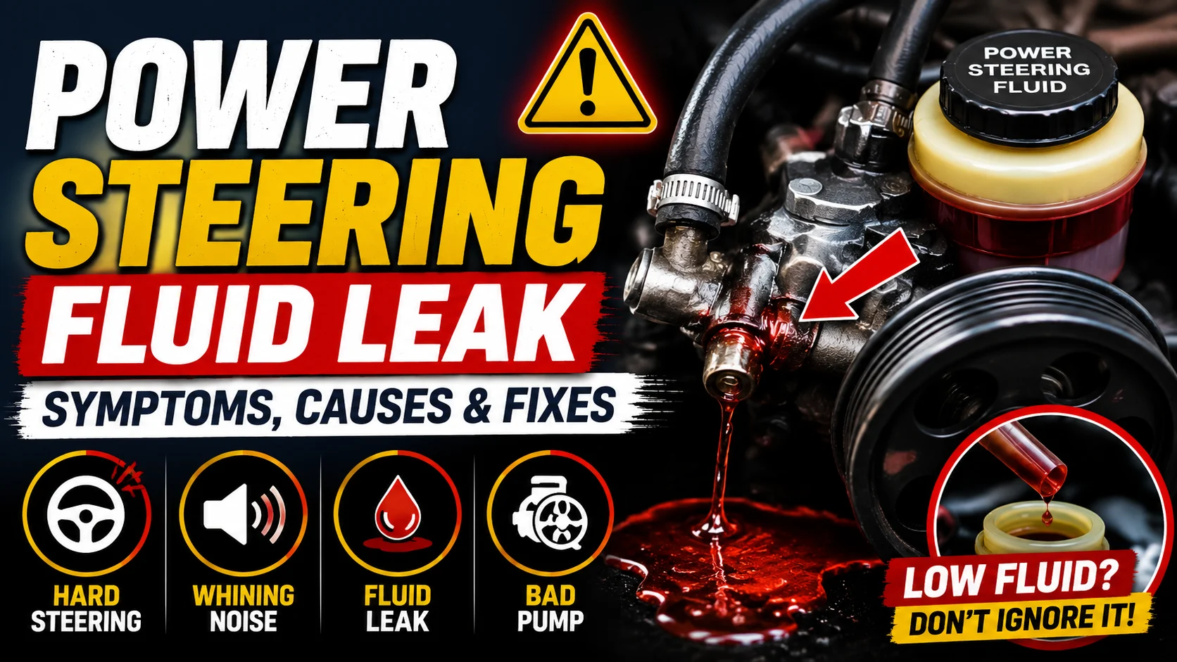 power steering fluid leak