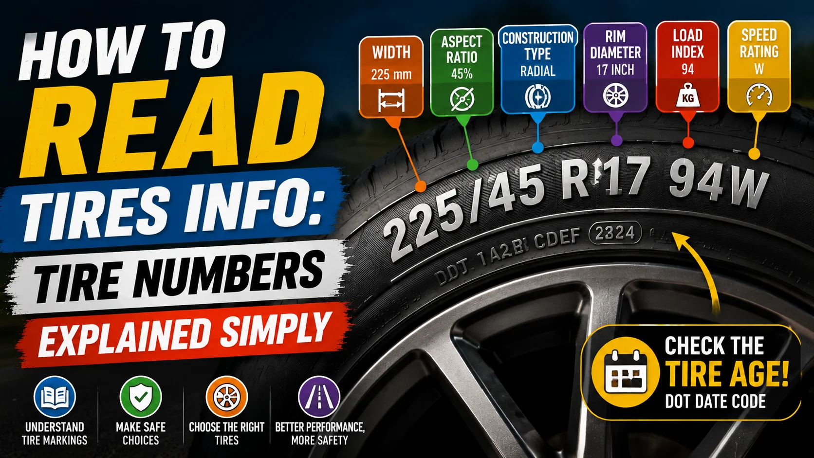 how to read tires info