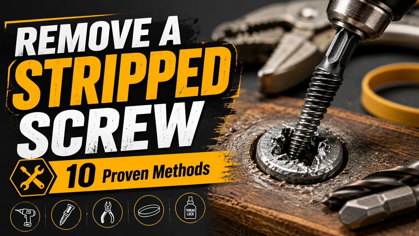 remove stripped screw