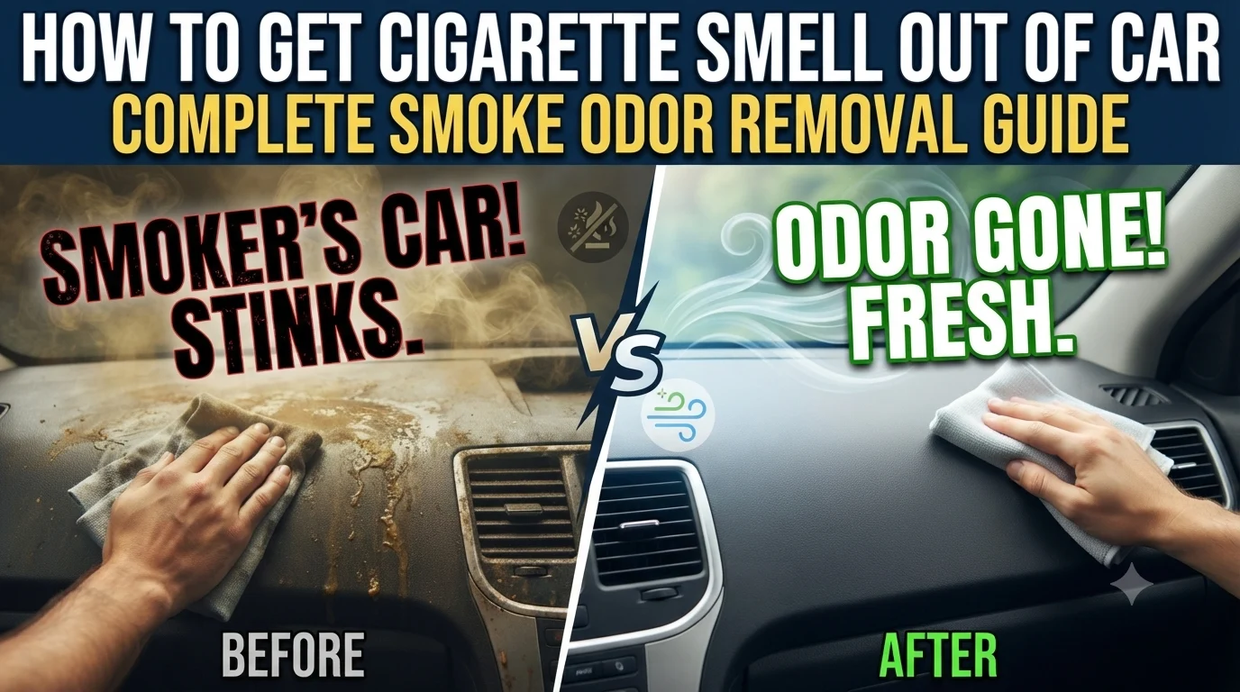 how to get cigarette smell out of car