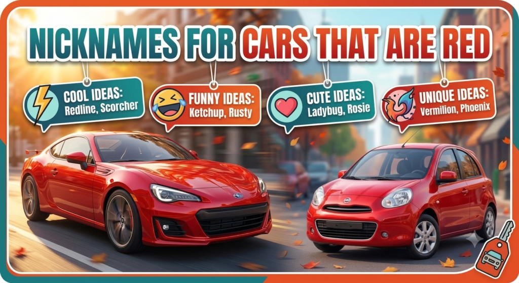 nicknames for cars that are red