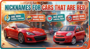 nicknames for cars that are red