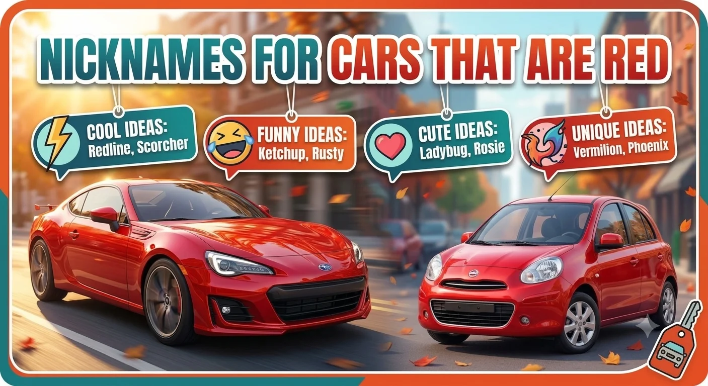 nicknames for cars that are red
