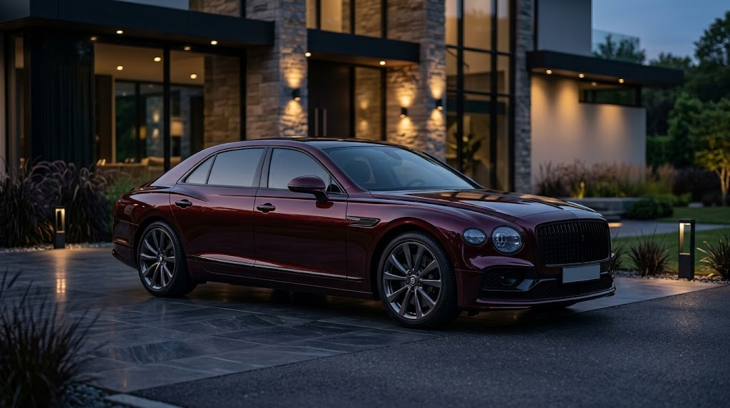 Dark burgundy luxury car for dark red and burgundy car names