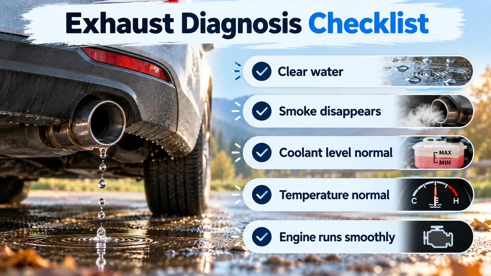 Common exhaust water mistakes