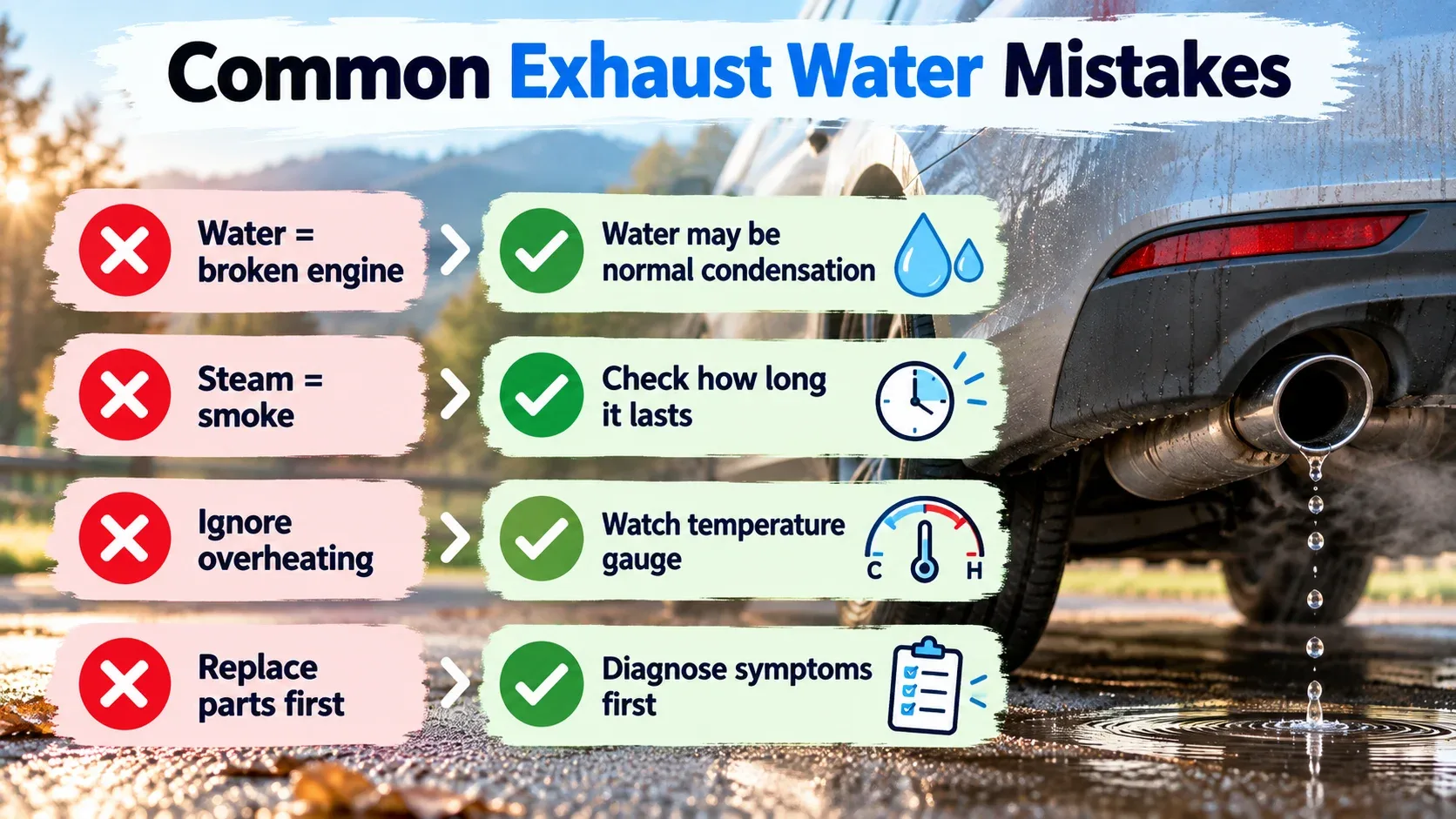 When to inspect exhaust system