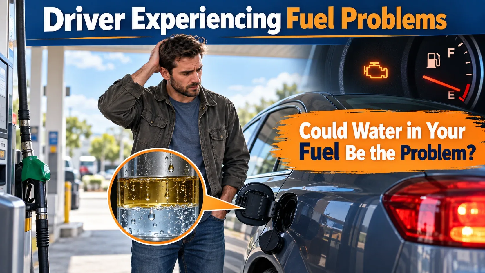 How water gets into a gas tank
