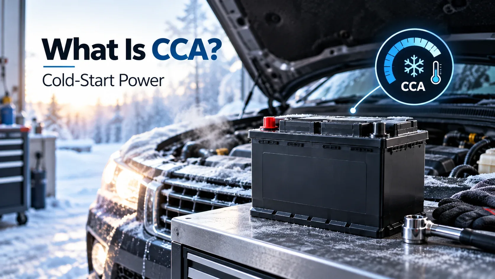 Car battery cold cranking amps explained in cold weather