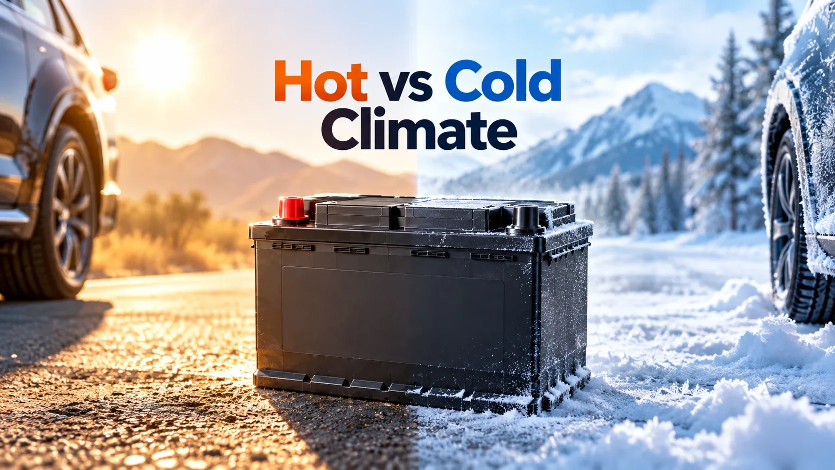 Car battery performance in hot and cold climates
