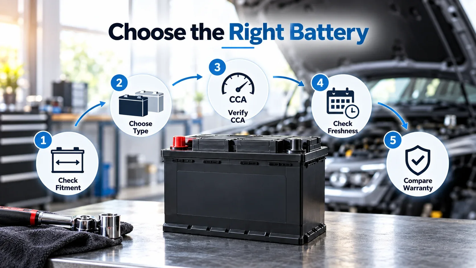 Step by step checklist for choosing the right car battery