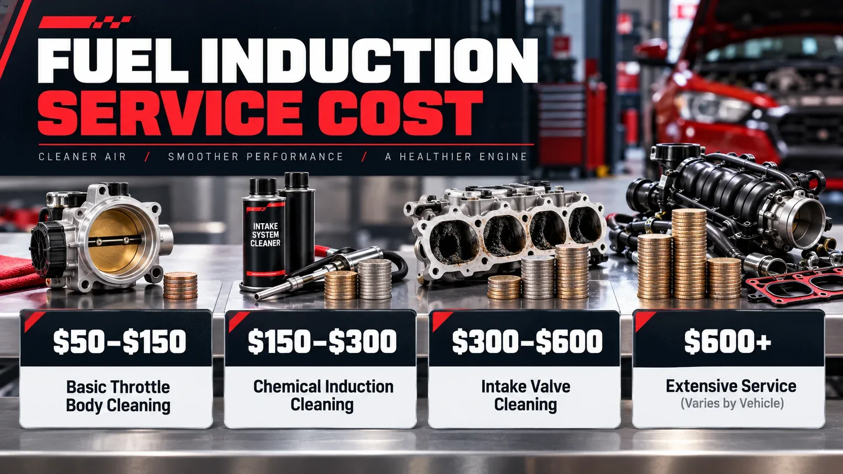 Fuel induction service cost comparison