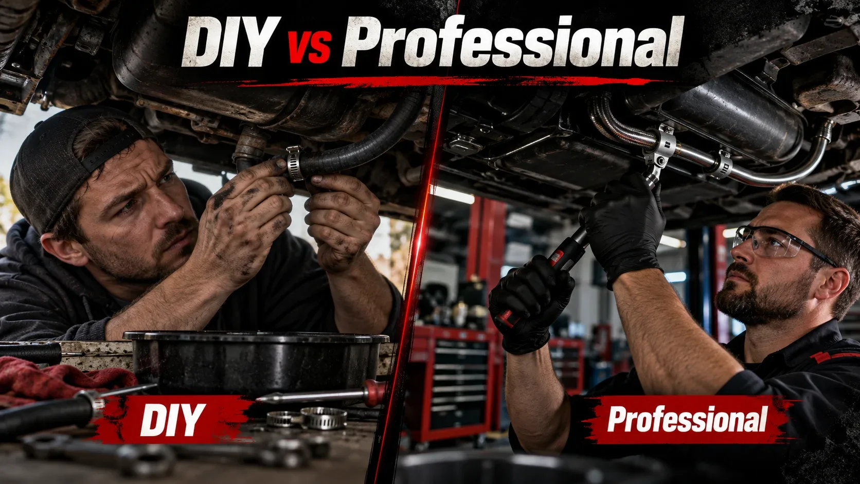 DIY versus professional fuel line repair comparison