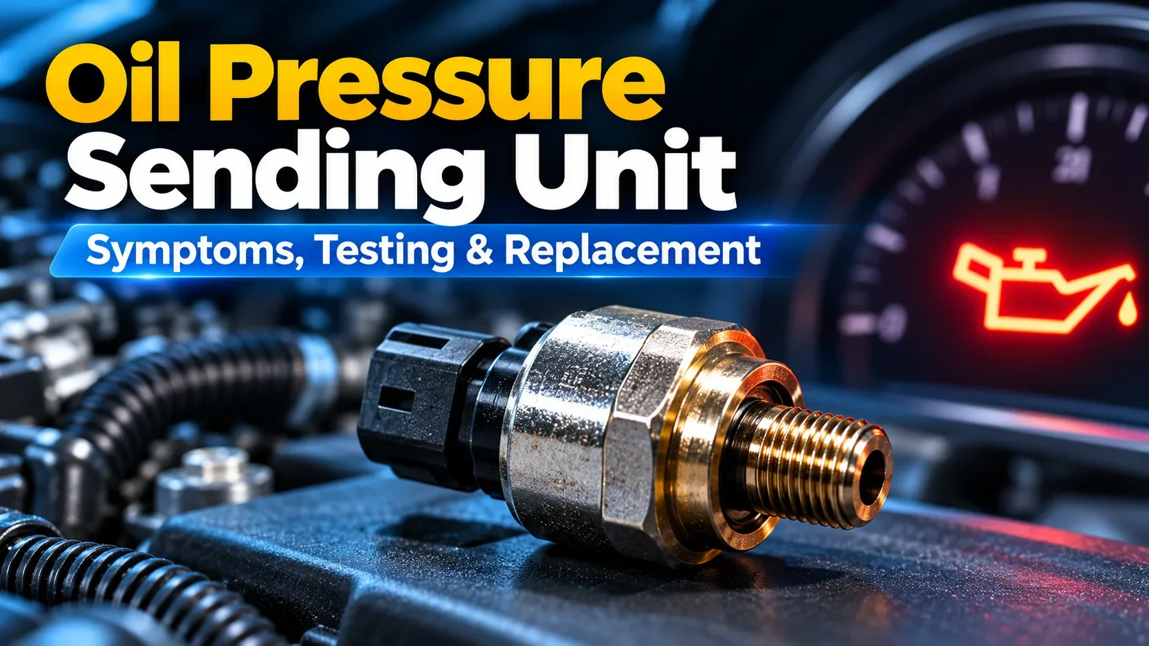 Oil pressure sending unit symptoms testing and replacement