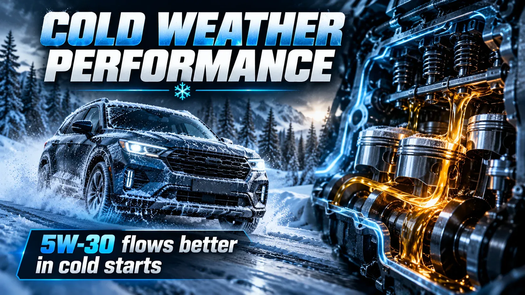 5W-30 vs 10W-30 cold weather performance