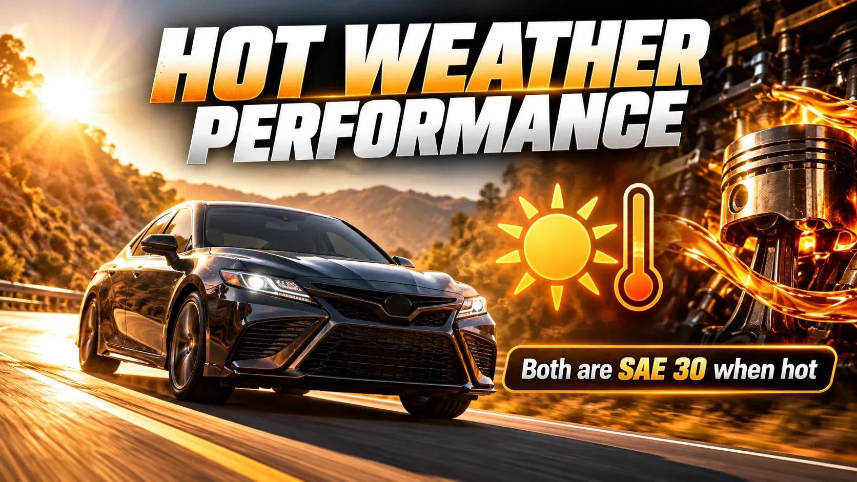 5W-30 vs 10W-30 hot weather performance