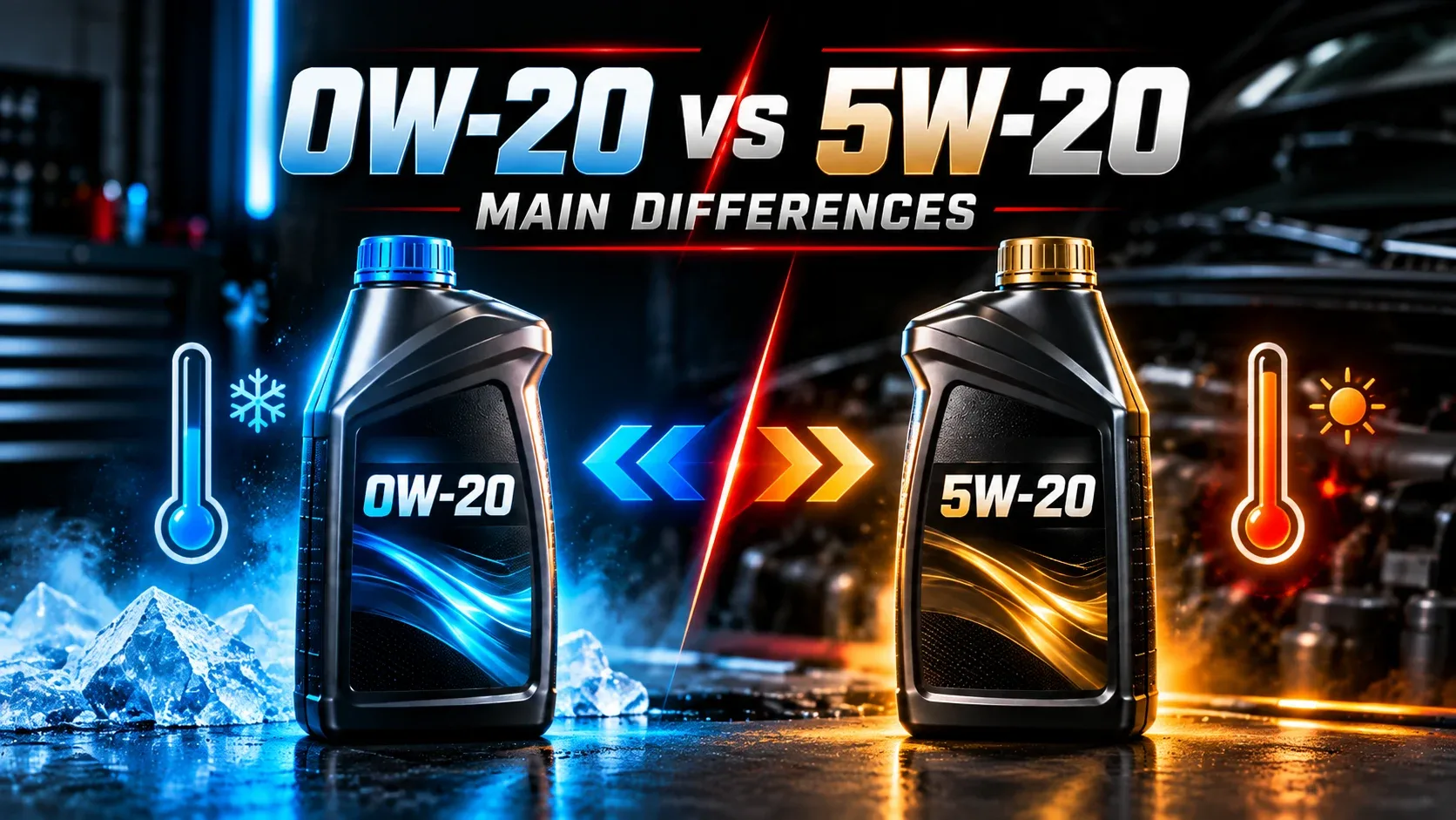 0W-20 vs 5W-20 main differences