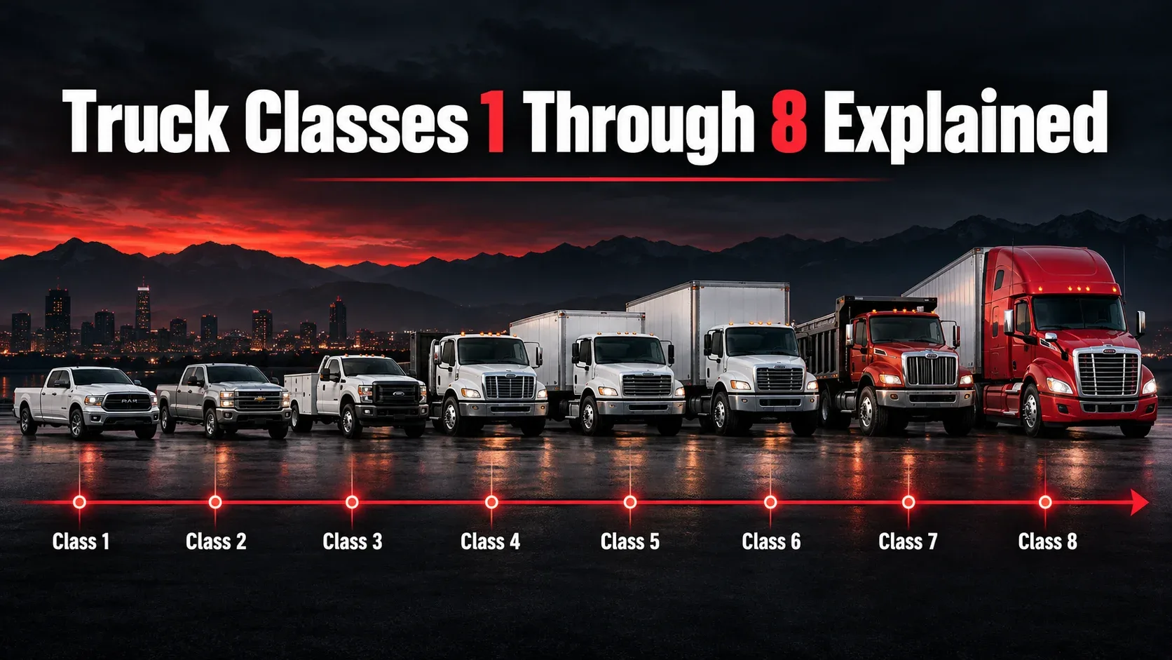 Truck Classes 1 through 8 explained