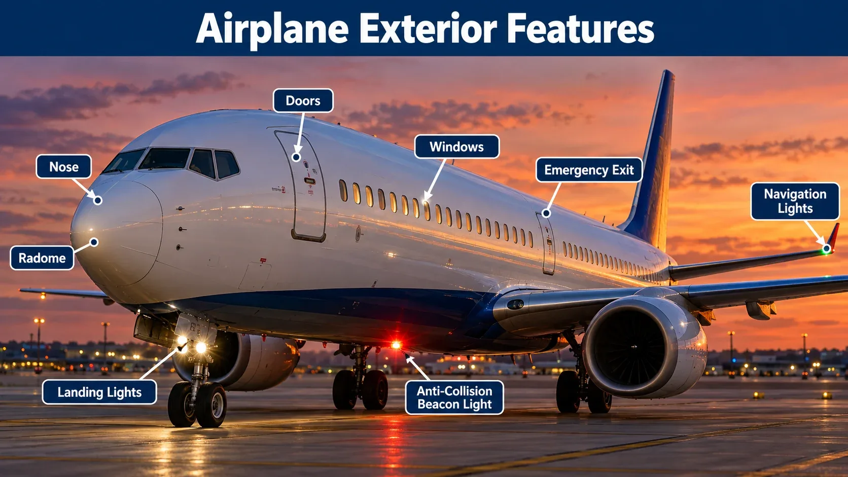 Airplane nose and radome