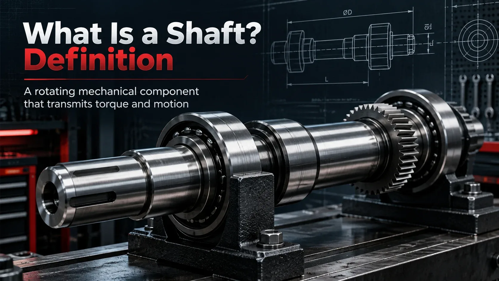 What is a shaft definition in mechanical engineering