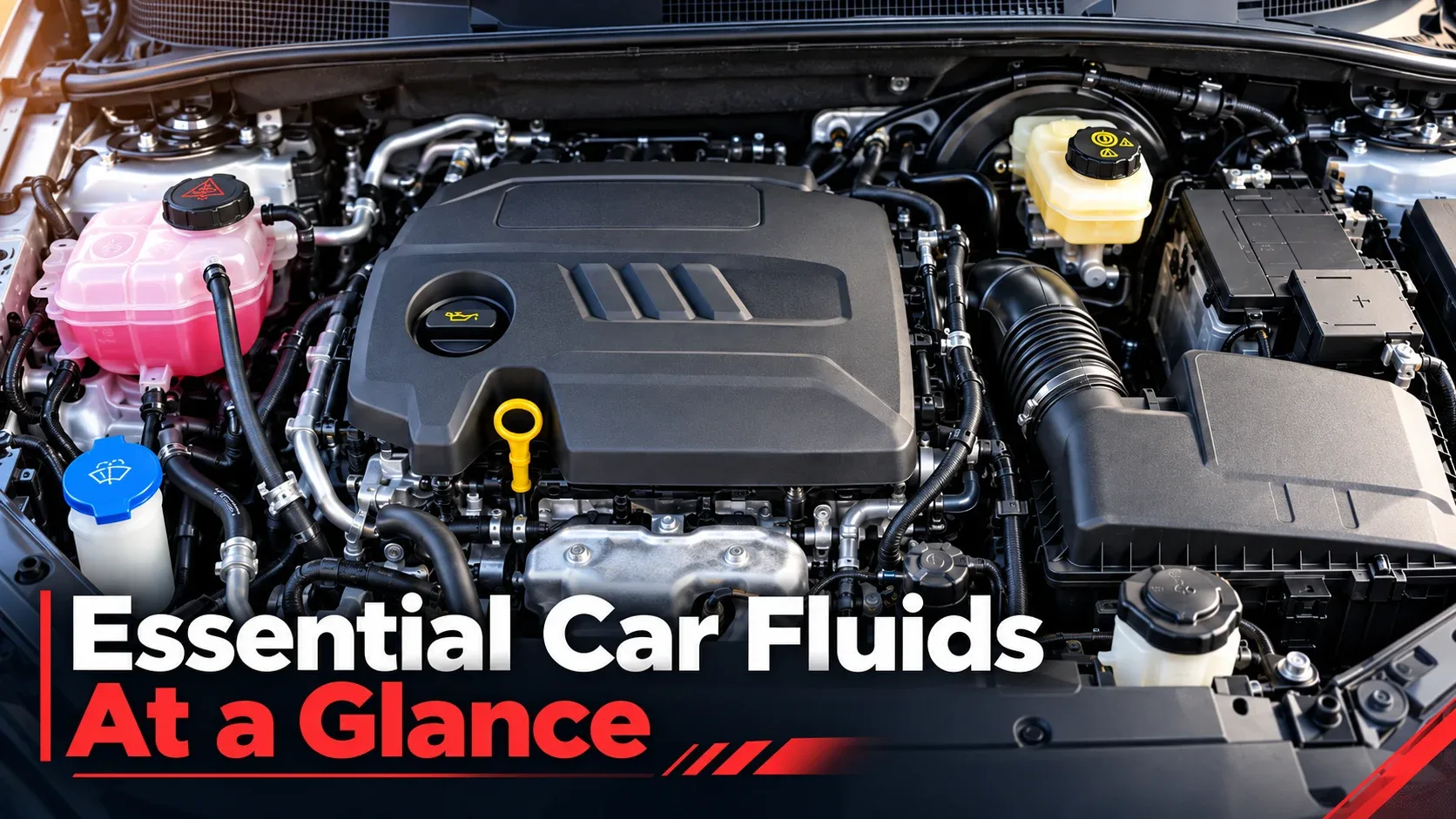 Overview of essential car fluids and under-hood inspection points