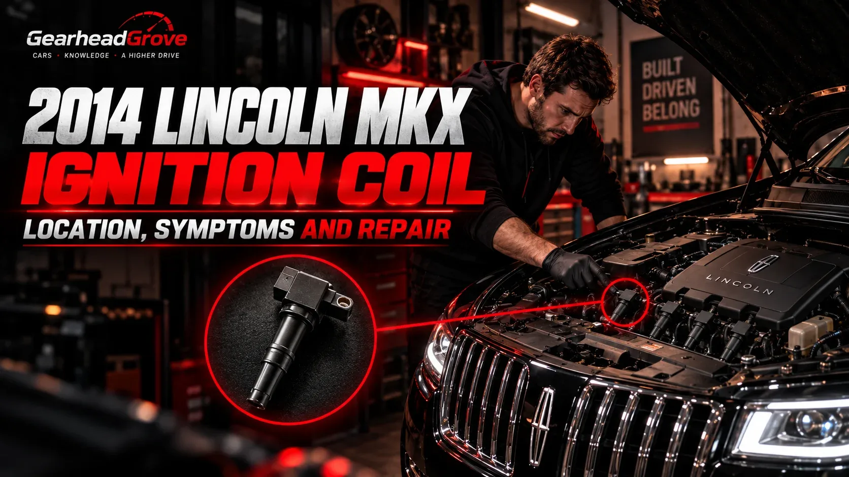 2014 Lincoln MKX ignition coil inspection illustration