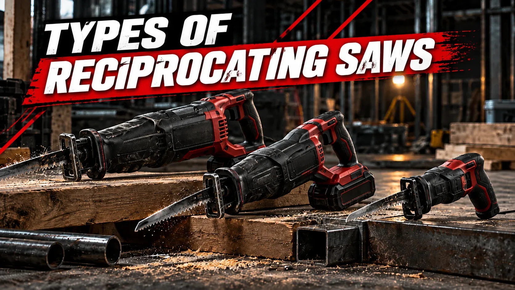 Types of reciprocating saws: corded, cordless and compact models