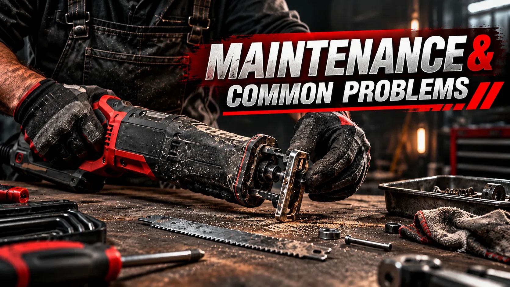 Reciprocating saw maintenance and common problems