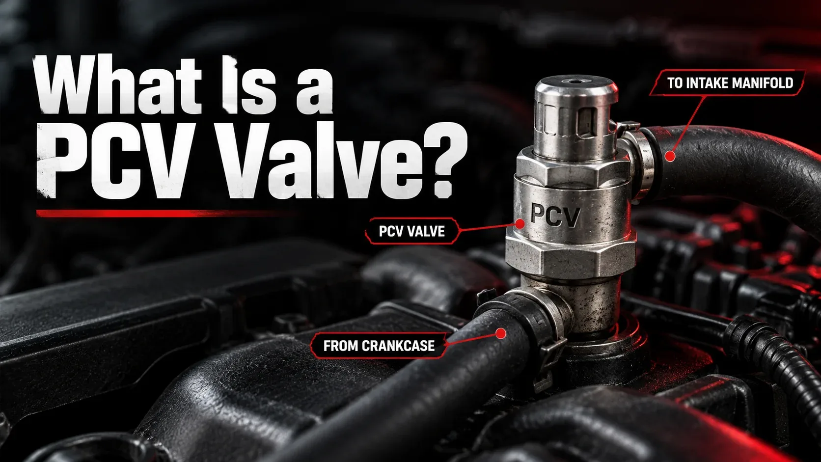 What is a PCV valve: component and crankcase ventilation connections