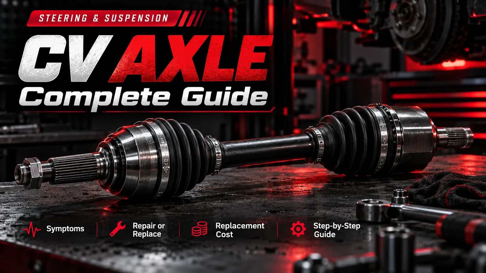 CV Axle Complete Guide: symptoms, repair and replacement costs