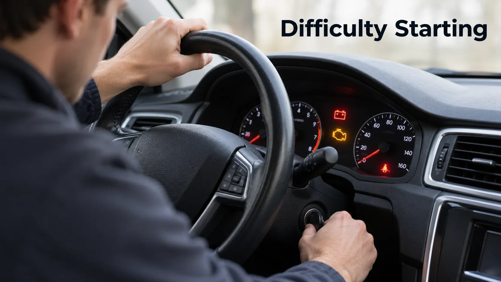 Vehicle experiencing difficulty starting