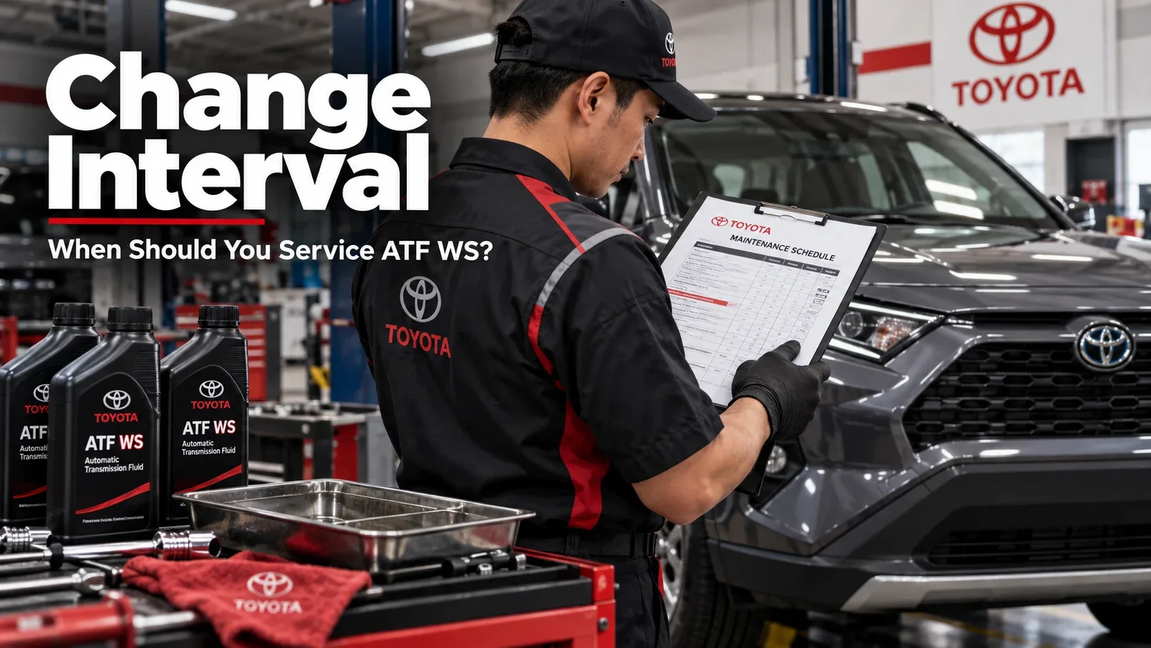 Toyota ATF WS transmission fluid change interval maintenance