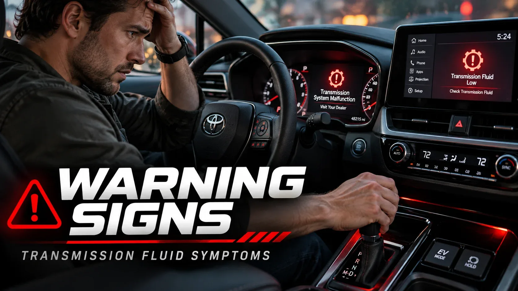Warning signs that a Toyota transmission needs inspection