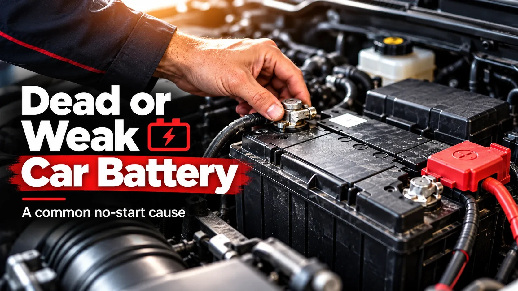 Car battery and terminal inspection