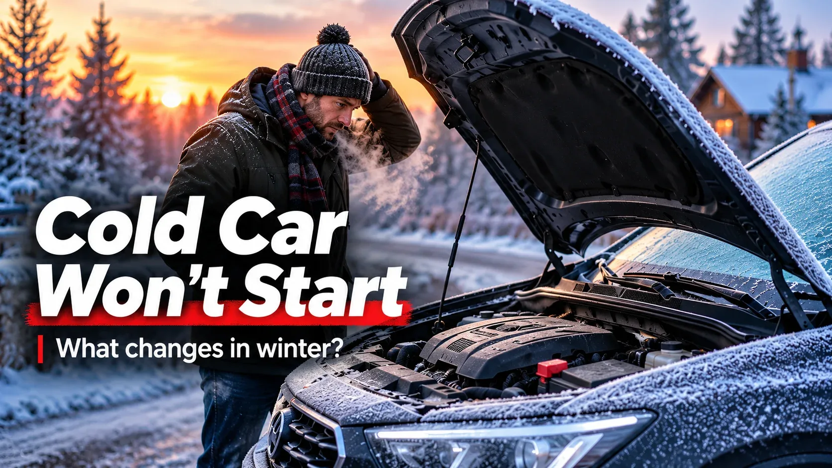 Car not starting on a cold frosty morning
