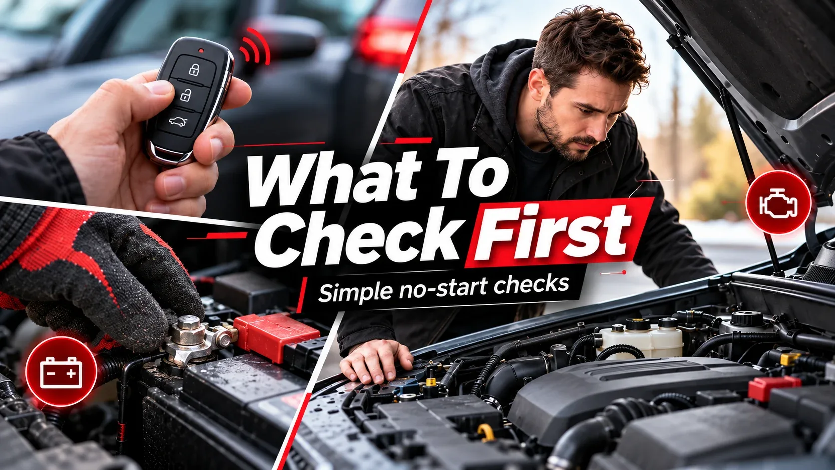 First checks for a car that will not start