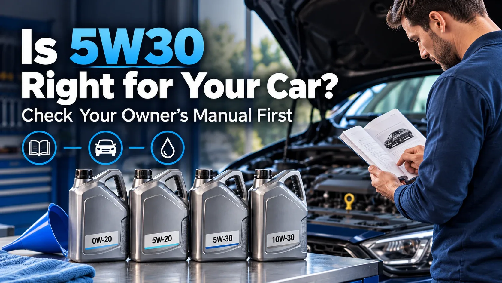Checking whether 5W30 motor oil is compatible with your vehicle