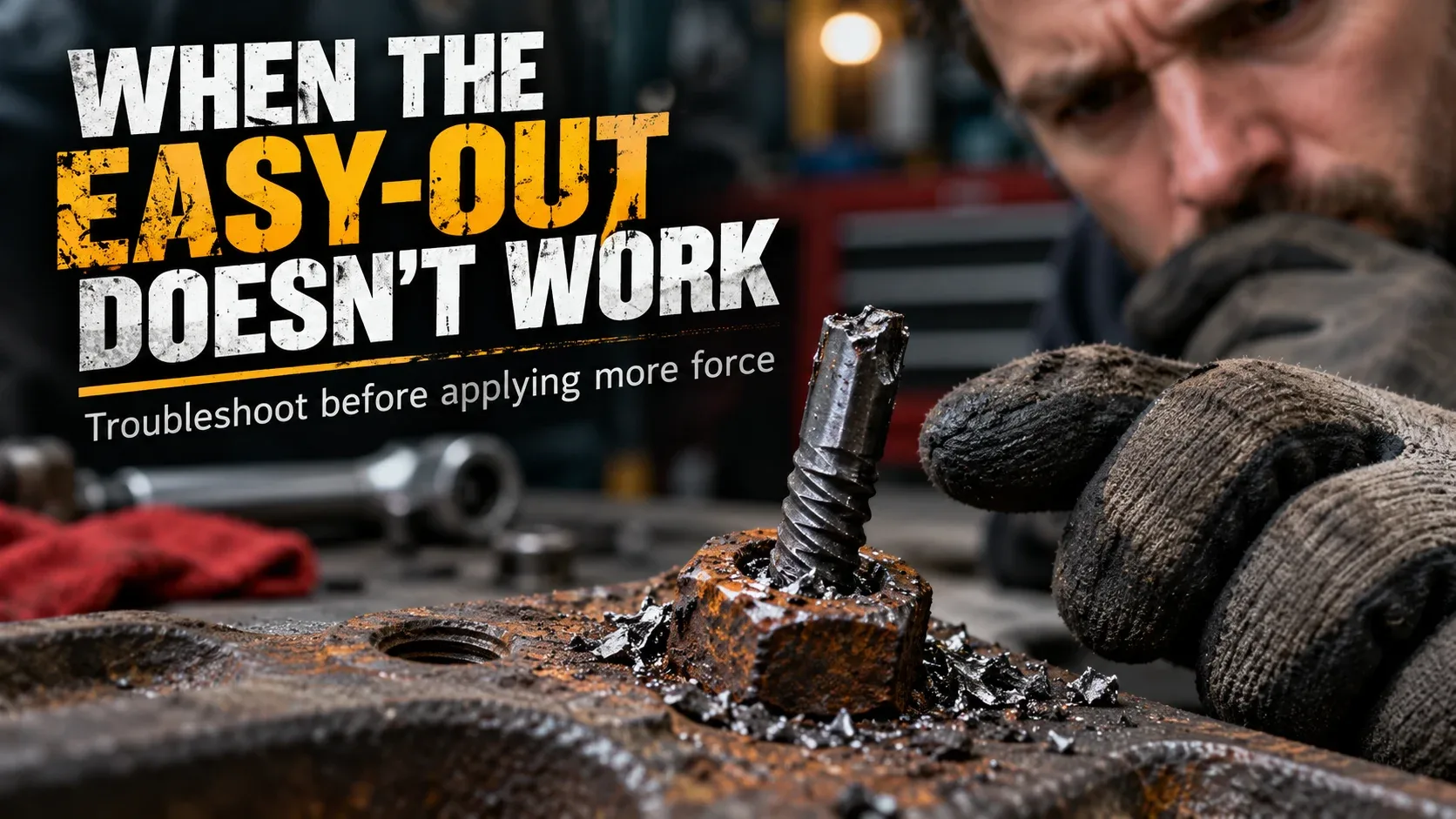 Stuck bolt extractor troubleshooting and failed extraction