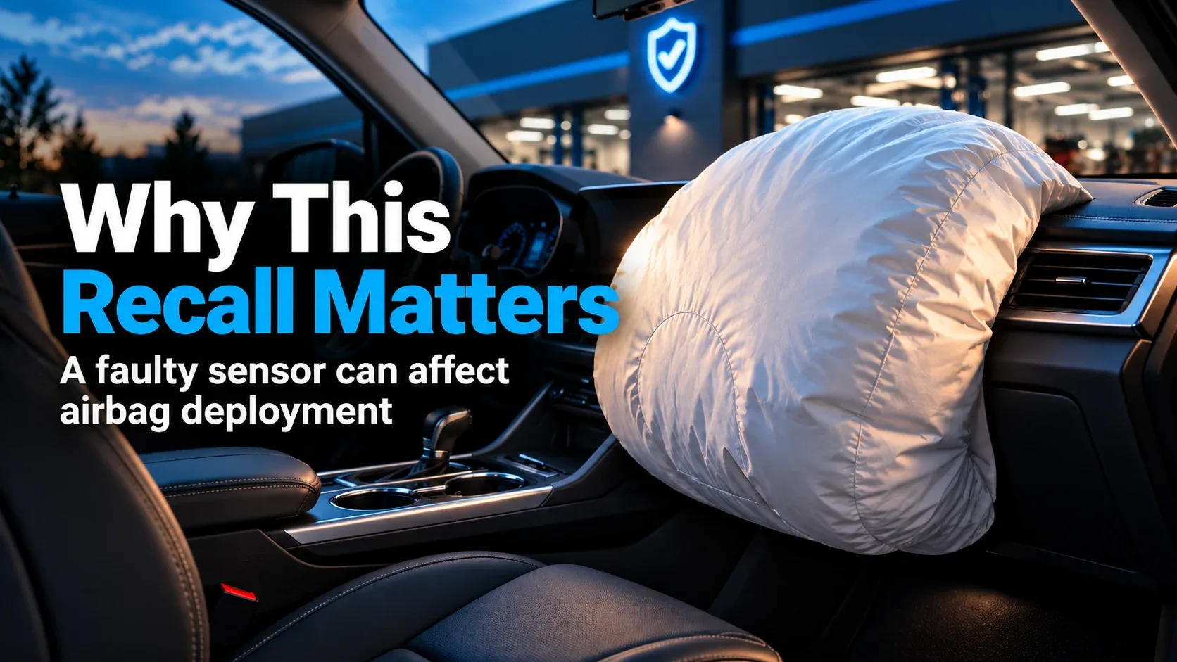 Passenger airbag deployment and safety implications of the recall