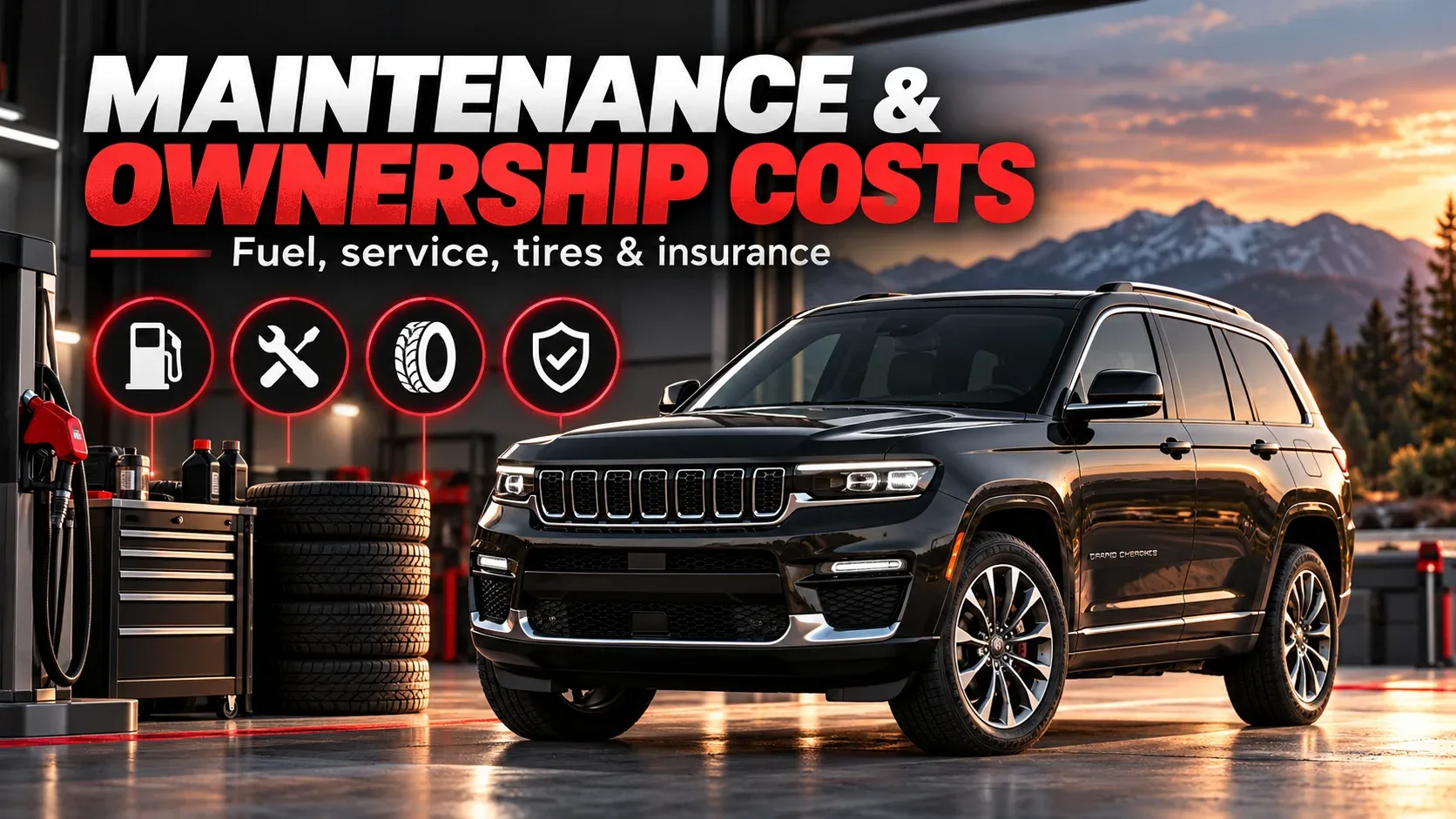 Jeep Grand Cherokee maintenance and ownership costs including fuel tires service and insurance