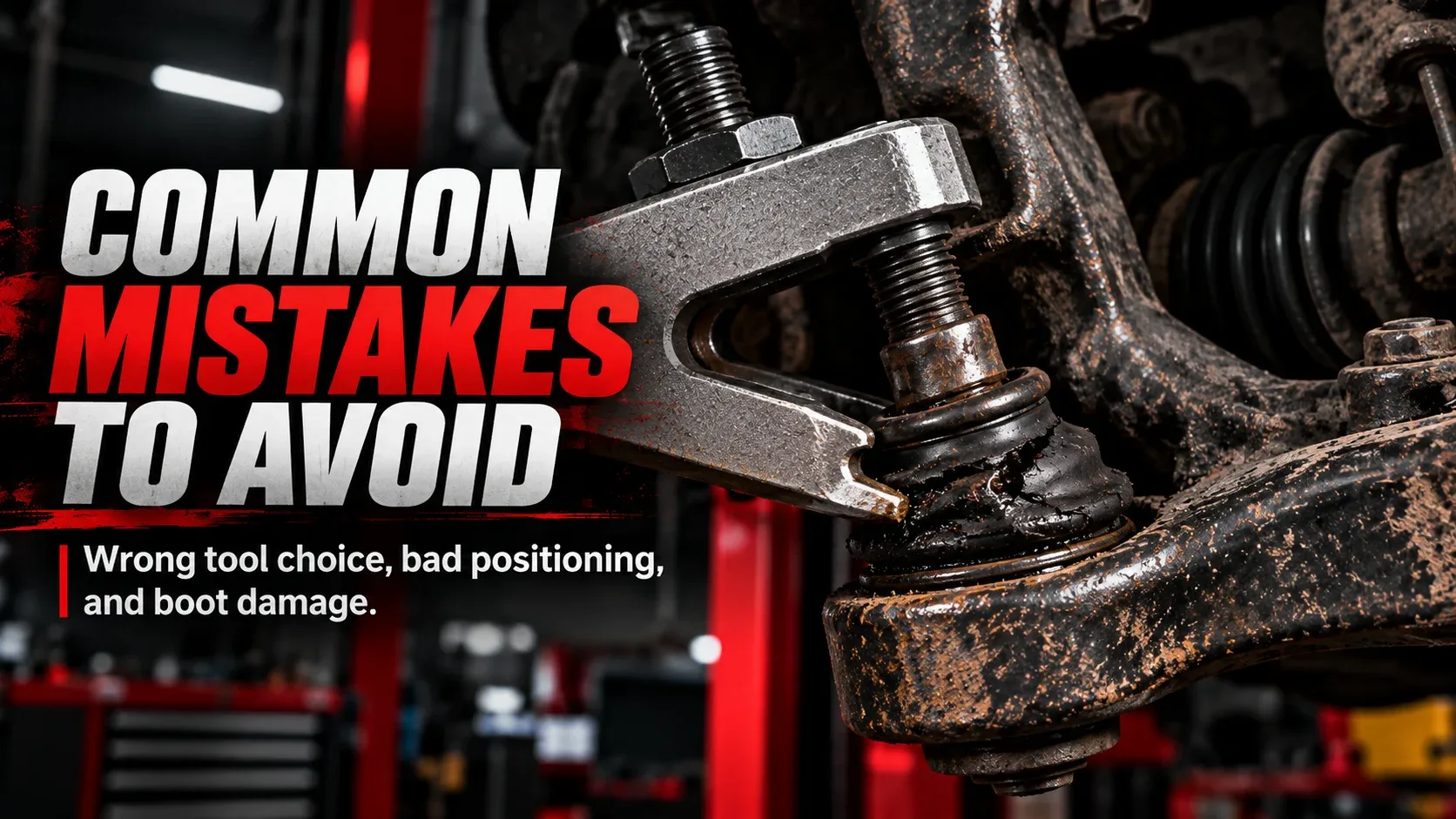 Common mistakes to avoid when using a ball joint separator